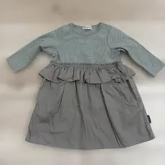 （値下げしました）フリル付きワンピース 80サイズ