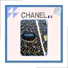 ネクタイ シャネル総柄■CHANELココマーク 鍵柄■チェーン■ブラック■美品■