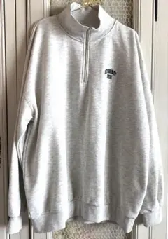 ☆スウェット上着☆ファスナー付き☆グレー☆Fサイズ