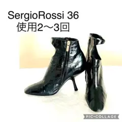 使用2〜3回 Sergio Rossi 黒ブーティ36