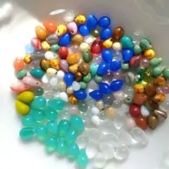 チェコビーズ　ドロップ　mix