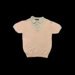 [EuroArchive]90s 2tone PalePink HalfKnit