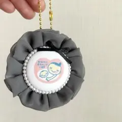 【NEW】シフォン　マタニティロゼット　グレー　裏面ツイード　マタニティマーク