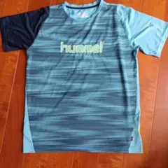 hummel ストライプ 半袖シャツ