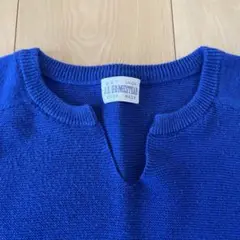 journal standard 青色 Vネック サマーニット
