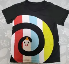 大人気絵本　しましまぐるぐる　半袖　カラフル　Tシャツ 110