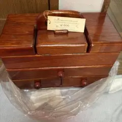 G WOOD 木製　裁縫箱 ソーイングボックス　引き出し付き　新品未使用