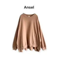 【Ansel】 コットン100% 長袖 ゆったり 大きめ size M~L