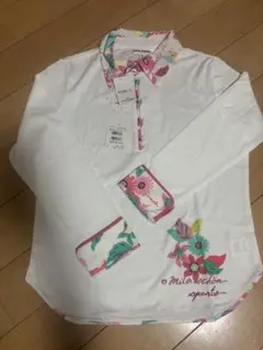 mila schion sports 長袖ポロシャツ