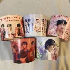 BTS テテVセンイルイベントカップホルダー　5個セット