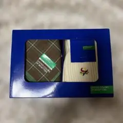新品未使用　ベネトン　ハンカチ　メンズソックス　セット