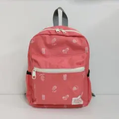 美品【HITCH HIKE】キッズ総柄プリントリュック★フルーツ柄★ピンク