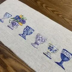 クロスステッチ完成品　★ エッグスタンド
