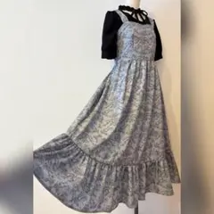 青木美沙子×NINA'S×しまむら　トワルドジュイ柄ジャンパースカート S