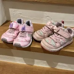 MOONSTAR ピンクスニーカー15cm &16cm