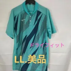 MIZUNO ドライフィット ポロシャツ LL メッシュ襟 サラリ