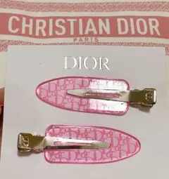 新品正規品 Dior ヘアピン 2個セット ピンク　ノベルティ
