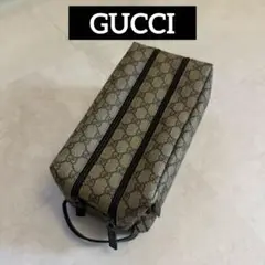 《美品》GUCCI セカンドバッグ　クラッチ　ロゴ　モノグラム　GGスプリーム