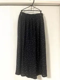 NICE CLAUP ワイドパンツ 水玉 美品