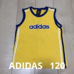 ADIDAS アディダス ノースリーブ　タンクトップ キッズ　120 イエロー