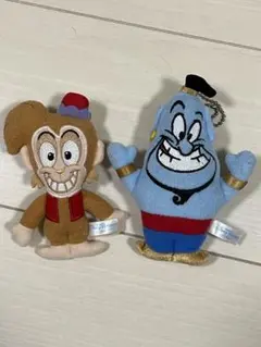東京ディズニーリゾート ジーニー アグー　ぬいぐるみ　バッジキーホルダー
