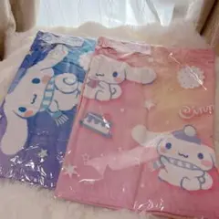 サンリオ　当たりくじ　シナモロール　シナモン スポーツタオル ブルー ピンク