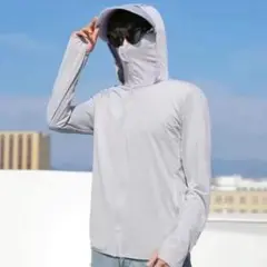メンズパーカー　つばが外れるタイプ