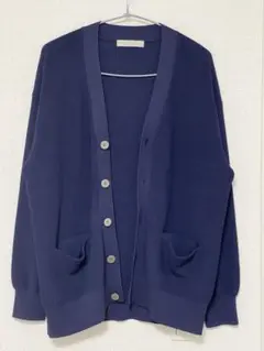 【ほぼ未使用|￥11,900から】UNFILO ニットカーディガン(ネイビー)