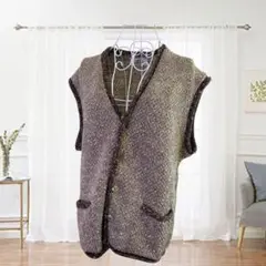 millibar MADE IN ITALY ウール混 ベスト ノースリーブ