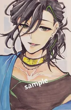 刀剣乱舞 笹貫 自作イラスト ポストカード 原画