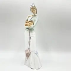 リヤドロ人形　仔犬を抱く貴婦人　スペイン製 Yahoo!オークション -「リヤドロ 仔犬」(工芸品) の落札相場