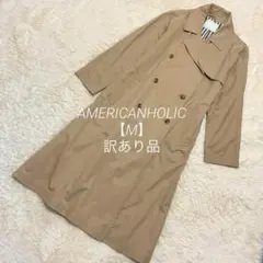 a527＊AMERICANHOLIC トレンチコート　ベージュ【M】訳あり品