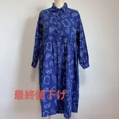 fillil フィリル　コットンギャザーシャツ　チュニック　ワンピース イチオク