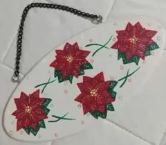 【新品】ポインセチア花柄壁掛け