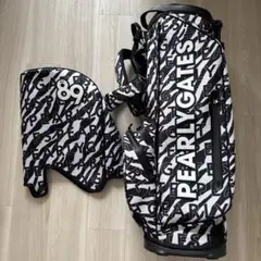 入手困難 PEARLY GATES フェイクファー ゼブラ柄カートバッグ フェイクファー カートバッグ ＜ゼブラ柄＞ (UNISEX)｜PEARLY