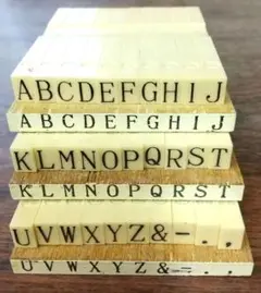 アルファベットスタンプセット 30本入り　箱なし中古品