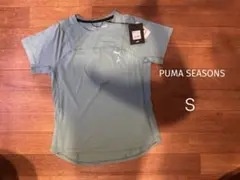 【新品、タグ付き】PUMA seasonsグリーン Tシャツ ＳCOOLCELL