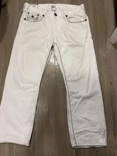 トゥルーレリジョン　ホワイトデニム