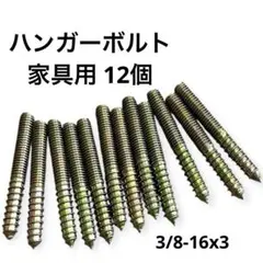 ハンガーボルト 家具用 12個