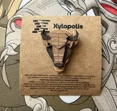 限定 木製ピンバッジ ヨーロッパバイソン ポーランド直輸入