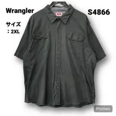 【即購入OK】Wrangler 半袖シャツ サイズ2XL ブラック