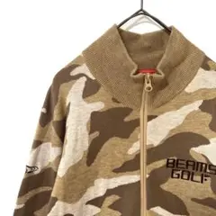 BEAMS GOLF ビームスゴルフ 迷彩 カモフラ ジャケット ジップ メンズ