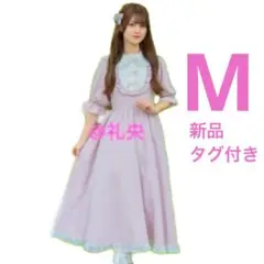 ピンク しまむら 眞白ありす うさ耳フレアワンピース Mサイズ 新品