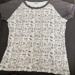 ミッキー コミック プリント Tシャツ Lサイズ