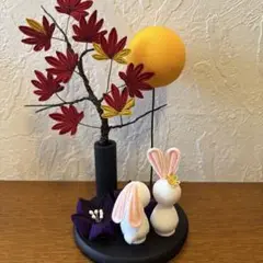 つまみ細工＊ちりめん細工＊お月見＊紅葉＊秋①