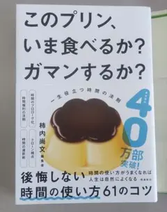 このプリン、いま食べるか？ガマンするか？