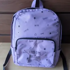 星柄ラベンダーリュック