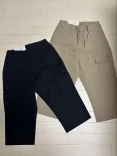 【新品】　ユニクロ　カーゴクロップドパンツ　140 150 2本セット
