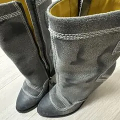 Diesel グレー スエード ブーティ