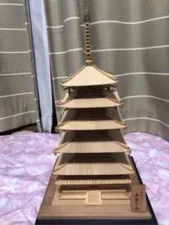 法隆寺 五重塔 1/75 木製模型